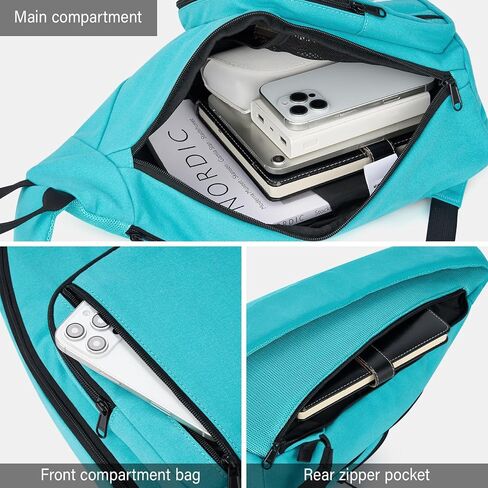 Hanke Crossbody Bags for Women Travel & Sling Bag for Men, Fits 11" Tablet, Canvas Cross body Purse, Chest Bag in Kuwait