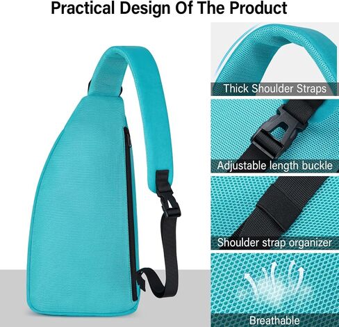 Hanke Crossbody Bags for Women Travel & Sling Bag for Men, Fits 11" Tablet, Canvas Cross body Purse, Chest Bag in Kuwait