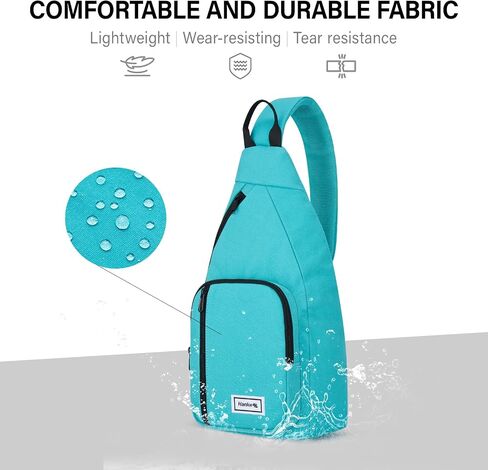 Hanke Crossbody Bags for Women Travel & Sling Bag for Men, Fits 11" Tablet, Canvas Cross body Purse, Chest Bag in Kuwait