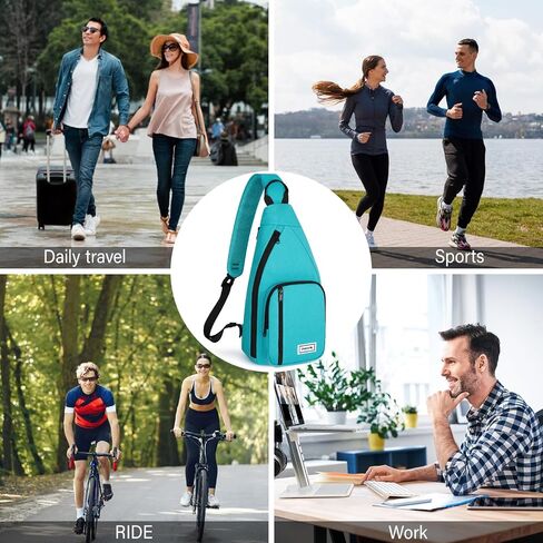 Hanke Crossbody Bags for Women Travel & Sling Bag for Men, Fits 11" Tablet, Canvas Cross body Purse, Chest Bag in Kuwait
