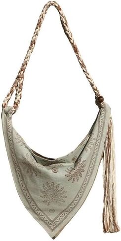 حقيبة Boho Bag Bag الفريدة من نوعها ، أكياس كروسودي للنساء حقيبة يد أنيقة لكتفها الصيفية للتسوق in Saudi Arabia
