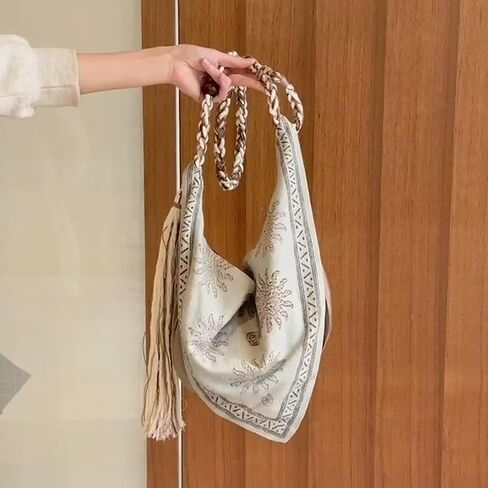 حقيبة Boho Bag Bag الفريدة من نوعها ، أكياس كروسودي للنساء حقيبة يد أنيقة لكتفها الصيفية للتسوق in Saudi Arabia