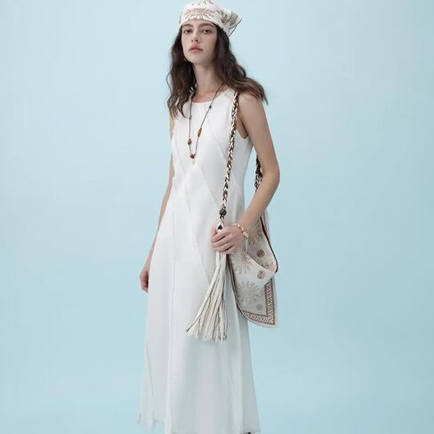حقيبة Boho Bag Bag الفريدة من نوعها ، أكياس كروسودي للنساء حقيبة يد أنيقة لكتفها الصيفية للتسوق in Saudi Arabia