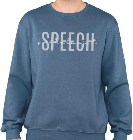 Teesandtankyou أخصائي أمراض الكلام Sweatshirt للجنسين in Saudi Arabia