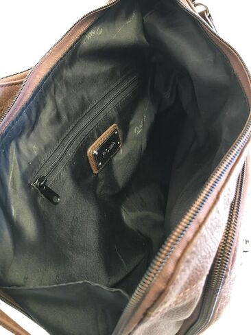 Roma Leathers Stylish Leather Locking Concealment Crossbody Purse in Kuwait