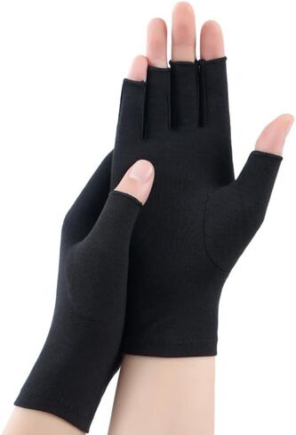Fingerless Sun Gloves for Men Women UV Protection, Anti-Slip Half Finger Driving-Gloves for Fishing Rowing Cycling in Kuwait
