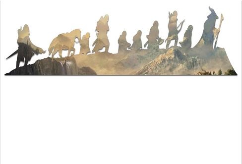 صفقة ماكس شارات LOTR Silhouettes شخصيات CARAVAN زمالة النافذة ملصق سيارة الكمبيوتر المحمول 8 " in Saudi Arabia