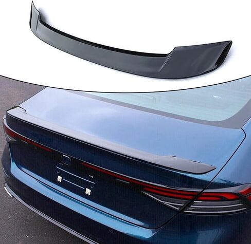 Trunk Spoiler Compatible with 2025 2024 2023 Honda Accord 11th Gen Gloss Black Rear Trunk Wing Lip Accessories Exterior in Saudi Arabia