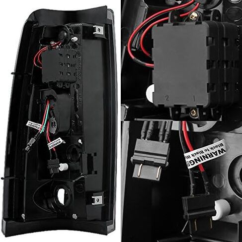 AKKON - For [LED Set] 03-06 Chevy Silverado GMC Sierra C-shape Light Tube Smoked Tail light + 3rd Brake Lamp in Saudi Arabia