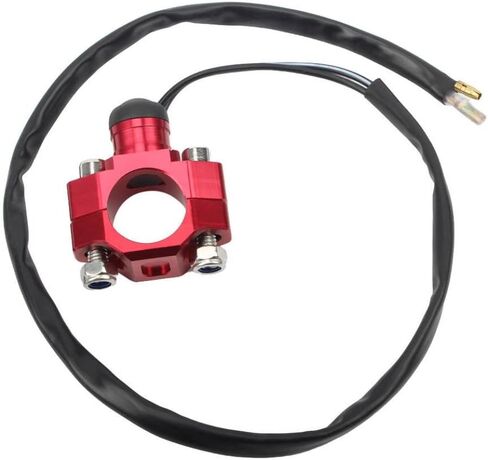 CNC Push Button Motorcycle Engine Stop Start Control Universal Fit for Various Motorcycles(Red) in Saudi Arabia
