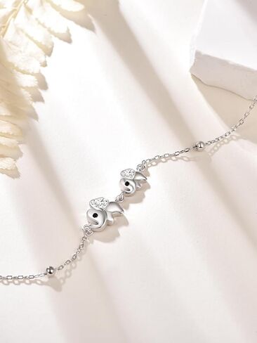 Palpitate Elephant Gifts for Women Elephant Bracelet for Women Sterling Silver Bracelets in Saudi Arabia