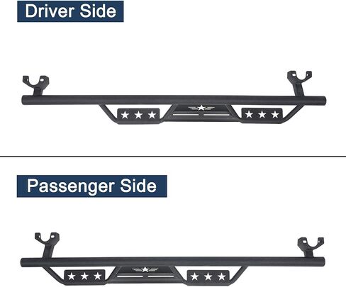 Wrangler JKU Wide Drop Side Board متوافق مع Jeep Wrangler JK 4-Door Unlimited Sahara Rubicon Sport 2007-2018 in Saudi Arabia