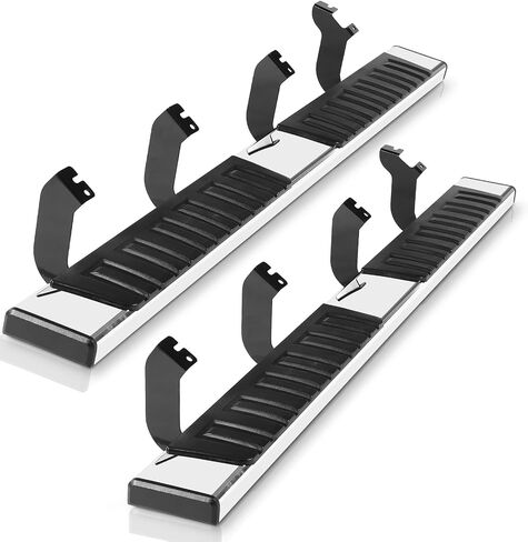 6 inches Crew Max Cab Running Boards for 2022-2025 Tundra - Mirror Stainless Steel Side Steps Rails Nerf Bars 4 Full Size Doors Only in Saudi Arabia