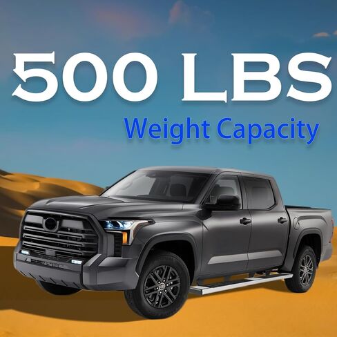 6 inches Crew Max Cab Running Boards for 2022-2025 Tundra - Mirror Stainless Steel Side Steps Rails Nerf Bars 4 Full Size Doors Only in Saudi Arabia