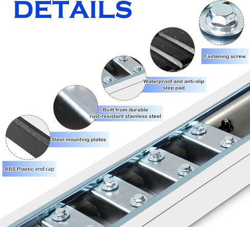 6 inches Crew Max Cab Running Boards for 2022-2025 Tundra - Mirror Stainless Steel Side Steps Rails Nerf Bars 4 Full Size Doors Only in Saudi Arabia