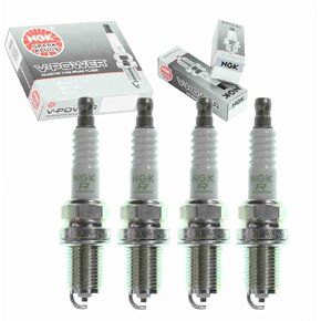 4 pc NGK V-Power Spark Plugs compatible with Honda Civic 1.6L L4 1999-2000