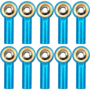 12Pack Vgoohobby Aluminum M4 Link Rod Tie Rod End Ball Head Joint Holder CW 26mm Compatible with Axial Redcat HPI Traxxas HSP 1/10 RC Car Truck Buggy Crawler (Silver)