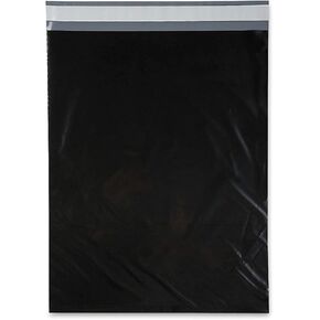 100 Pack Matte Black Poly Mailers Waterproof Self Sealing Envelopes Mailers Plastic Shipping Mailing Bags (10 x 13")