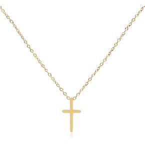 Cross Necklace for Women 14K Gold Plated Layered Trendy Choker Faith Pendant Necklaces Women Girls