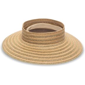 قناع نسائي من Maddie بلونين/قش معدني، لون كراميل/ذهبي، مقاس واحد in Kuwait