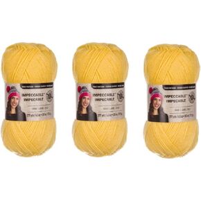 Loops & Threads Impeccable Yarn 4.5 oz (3-Pack) Butterscotch
