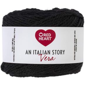 Red Heart Italian Story Vera Wool and Alpaca Blend Yarn, Caffe