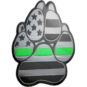 OnlyYou.X USA Flag Emblem USA Flag Badge American Flag Dog Paw Decal American Flag Dog Paw Sticker for Universal Cars 1 Piece Aluminum Black with Blue