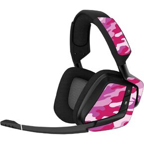 MightySkins Skin Compatible with Corsair Void Pro Gaming Headset - Pink Camo | Protective, Durable, and Unique Vinyl Decal wrap Cover | Easy to Apply, Remove, and Change Styles | Made in The USA