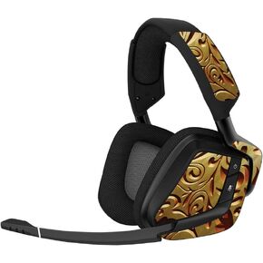 MightySkins Skin Compatible with Corsair Void Pro Gaming Headset - Mosaic Gold | Protective, Durable, and Unique Vinyl Decal wrap Cover | Easy to Apply, Remove, and Change Styles | Made in The USA