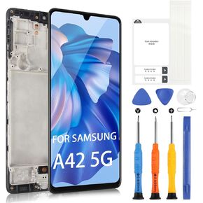 for Samsung Galaxy A42 5G Screen Replacement kit, LCD Display A42 5G with Frame Touch Digitizer for Samsung SM-A426B SM-A426U Full Assembly with Repair Tools
