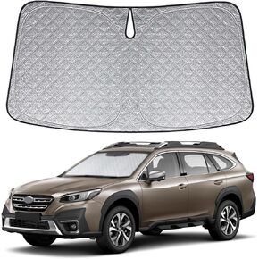 6 Layers Front Windshield Sun Shade Compatible with 2019 2020 2021 2022 2023 2024 Subaru Forester, Foldable Window Sun Visor Protector Blocks UV Rays Keep Your Car Cooler