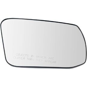 TRQ Exterior Non-Heated Mirror Glass w/Backing Plate RH for Nissan