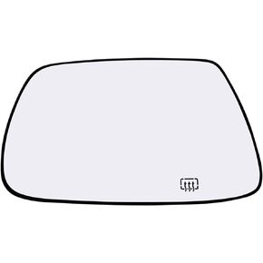 Driver Side Mirror Glass Assembly With Plastic Backing Plate Heated Compatible with 2005-2010 Jeep Grand Cherokee