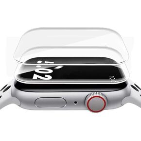 ZPIAR 2 Pack for Apple Watch Series 9/8/7 45mm Tempered Glass Screen Protector,Full Coverage Bubble Free Anti-Scratch HD Waterproof Film for iwatch Series 9/8/7 (45mm Transparent) in Kuwait