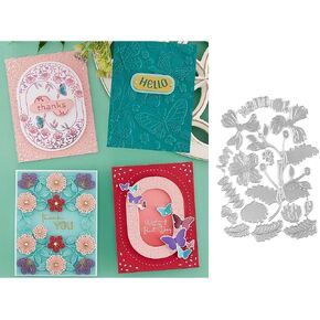 Flower #115 Metal Cutting Die for Scrapbooking - Durable, Cut Stencils for DIY Scrapbook Photo Album Flower Decorative Paper Card, Card Making Supplies, Embossing, Stencils & Crafting Die Cut