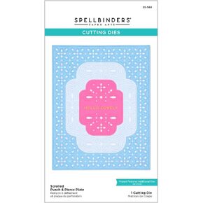 SPELLBINDERS PAPERCRAFTS, INC Spellbinders Etched Die-Scrolled Punch & Pierce Plate-Four Petal, Metal