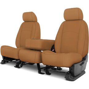 أغطية مقاعد مخصصة من Covercraft Carhartt SeatSaver | SSC3492CABN | مقعد طويل في الصف الأول 40/20/40 | لاختيار موديلات شيفروليه سيلفرادو/جي إم سي سييرا | بني