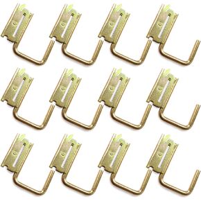 ENJ 12 Pack E Track J Hook E Track Accessories for Enclosed Trailer,Workshop & Garage,Maximum Load 1200 Pounds