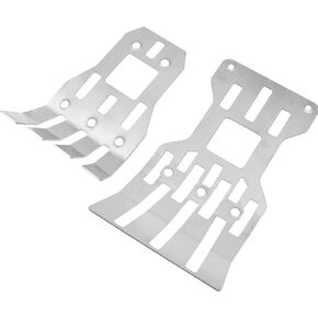 Stainless Steel Front Rear Chassis Armor RC Skid Plate Protector Guard Compatible with Arrma 1/7 Mojave RC Car Upgrade Parts