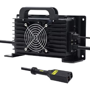 36 Volts 20 AMP Replacement Battery Charger for 36 Volt EZGO EZ-GO TXT Golf Cart with D-Plug/Powerwise Style Plug Waterproof IP67