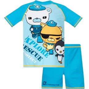 OCTONAUTS Swim Set | Two Piece Swimwear for Kids | Captain Barnacle Swimming Suit for Boys