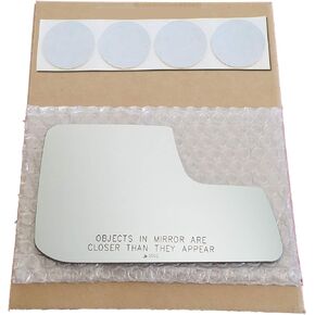 Mirror Glass Replacement + Adhesive Pads for 2011-2014 Ford Edge Passenger Side - Lower Convex Mirror (2011 2012 2013 2014 11 12 13 14)