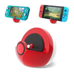 Antank Charging Dock Compatible with Nintendo Switch and Switch Lite, no Projection Charging Stand, Mini Portable Docking Station Easy for Travel Red & White in Kuwait