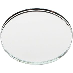 Plymor Round 3mm Non-Beveled Glass Mirror, 1.5 inch x 1.5 inch (Pack of 6)