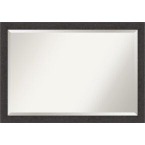 Amanti Art Bathroom Mirror, Corded Bronze Wall Mirror for use as Bathroom Vanity Mirror Over Sink (24 x 24 in.) Beveled Mirror, Bronze Mirror, Traditional Mirror from WI, USA