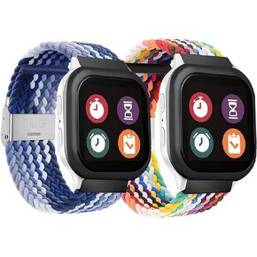 2 Pack Braid Stretchy Gizmo Watch Band Replacement - Compatible with Gizmo 3/2/1 Watch and Gabb Watch 3/2/1