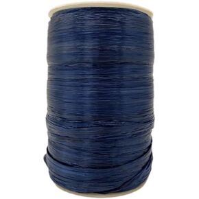 Shiny Navy Raffia Ribbon - 1/4 ''x 100 yd - DIY Home Projects - Gift Packaging - Party Decor - Natural Farms