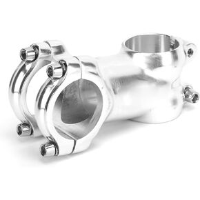 SUNGOOYUE Bike Stem Fits 31.8mm/1.3in Handlebar, Aluminum Alloy Bicycle Handlebar Stem for Road Bikes Mountain Bikes Silver