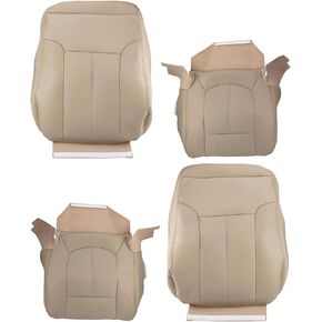 AUTOKAY Driver Passenger Bottom Top Perforated Seat Cover for Ford F250 F350 2011-2016