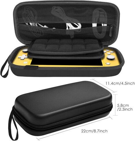 JETech Carrying Case for Nintendo Switch Lite 2019, 20 Game Cartridge Holders, Black in Kuwait